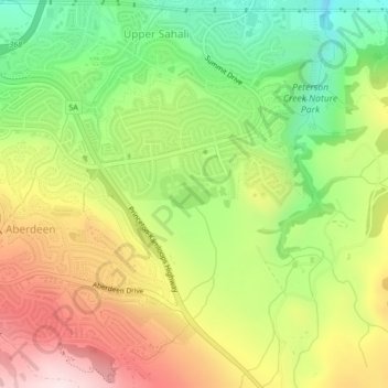 Gambles Pond topographic map, elevation, terrain