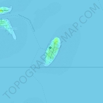 Pulau Pramuka topographic map, elevation, terrain