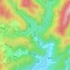 川上ダム topographic map, elevation, terrain