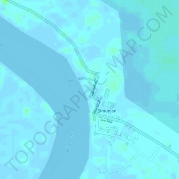 Taman Botani topographic map, elevation, terrain