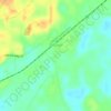 Pollard topographic map, elevation, terrain