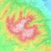 Olympos National Park topographic map, elevation, terrain