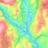 Derby topographic map, elevation, terrain