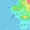 Cala Grassio topographic map, elevation, terrain