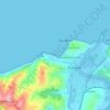 Flysch topographic map, elevation, terrain