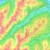 Gschnitztal topographic map, elevation, terrain