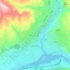 Charvak topographic map, elevation, terrain