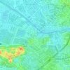 Plaza Cristo Rey topographic map, elevation, terrain