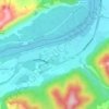 Souzga topographic map, elevation, terrain