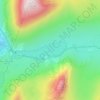 Llyn Ogwen topographic map, elevation, terrain