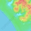 Lake Tiriroto topographic map, elevation, terrain