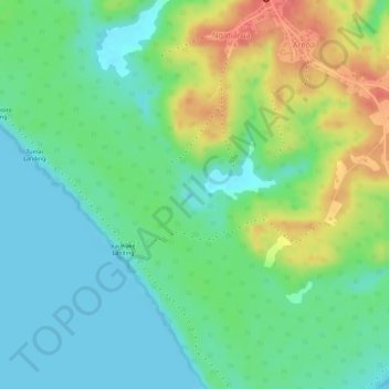 Lake Tiriroto topographic map, elevation, terrain