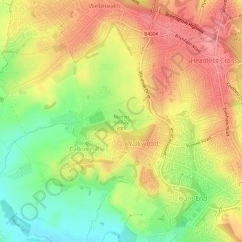 Morton Stanley Park topographic map, elevation, terrain