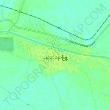 Pantanaw topographic map, elevation, terrain