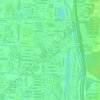 Mango Lake topographic map, elevation, terrain