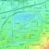百花洲 topographic map, elevation, terrain
