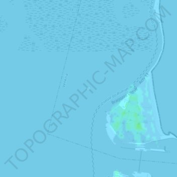 Ottagono Ca' Roman topographic map, elevation, terrain