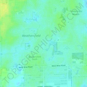 Duxbury Park topographic map, elevation, terrain