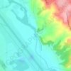 Jarama topographic map, elevation, terrain