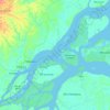 Amazon River topographic map, elevation, terrain