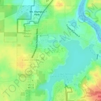 Noah's Ark topographic map, elevation, terrain