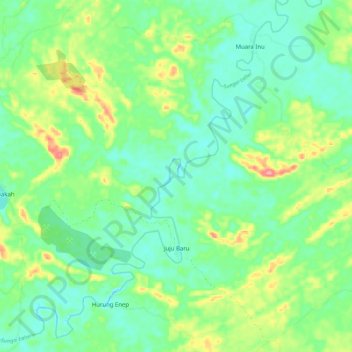 Lahei River Topographic Map, Elevation, Terrain