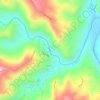 Río Pacuar topographic map, elevation, terrain