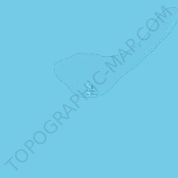 Amboyna Cay topographic map, elevation, terrain