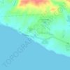 Upper Calarian Lake topographic map, elevation, terrain