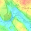 Dutton Small Lock (Disused) topographic map, elevation, terrain