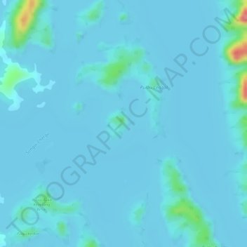 Pulau Tengkawang topographic map, elevation, terrain