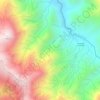 Monteblanco topographic map, elevation, terrain