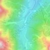 Val Fiscalina topographic map, elevation, terrain