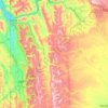 Wyoming Range topographic map, elevation, terrain