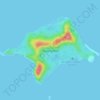 Doini Island topographic map, elevation, terrain