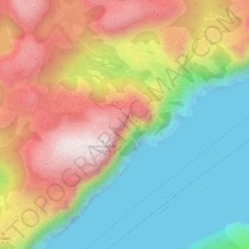 Pulpit Rock topographic map, elevation, terrain