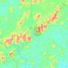 Batang Kawa River topographic map, elevation, terrain