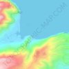 Mokupāpapa topographic map, elevation, terrain