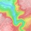 Pontet topographic map, elevation, terrain