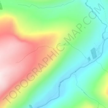 Allt Dearg topographic map, elevation, terrain