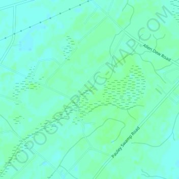 Big Cypress Swamp topographic map, elevation, terrain