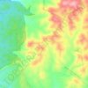Goral hills topographic map, elevation, terrain