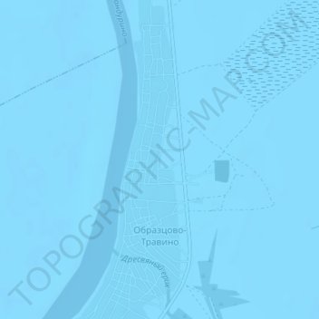 Образцово-Травино topographic map, elevation, terrain