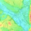 Stourport Historic Canal Basins topographic map, elevation, terrain