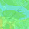 Dnieper River topographic map, elevation, terrain