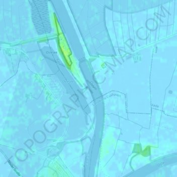 Oste topographic map, elevation, terrain