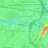Eleanor Tinsley Park topographic map, elevation, terrain