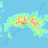 Basilaki Island topographic map, elevation, terrain