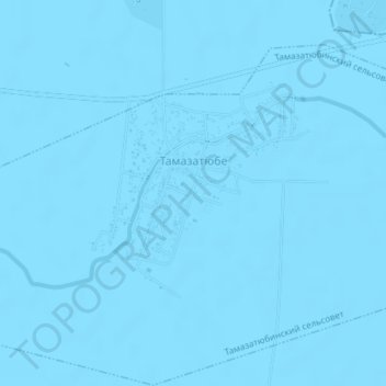 Тамазатюбе topographic map, elevation, terrain