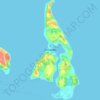 Isla Apiao topographic map, elevation, terrain